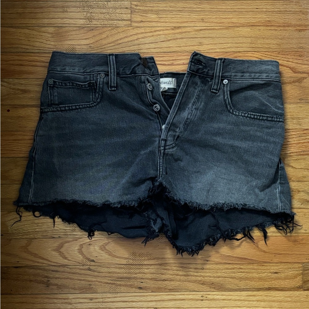 Madewell Charcoal Denim Shorts